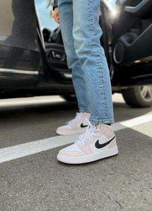 Кросівки air jordan white/light pink кроссовки5 фото