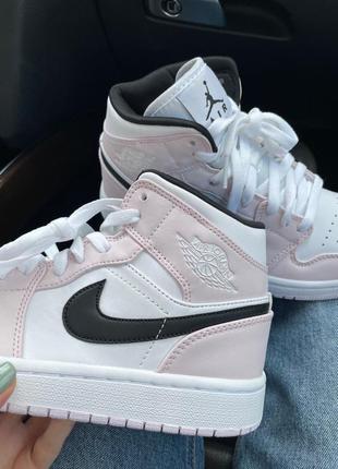 Кросівки air jordan white/light pink кроссовки6 фото