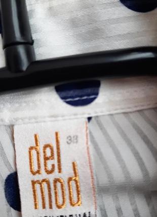 Рубашка в горошек с бантом del mod 5