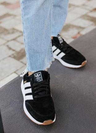 Кросівки adidas iniki black/white кросівки8 фото