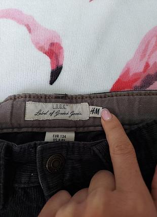 Вельветовые штаны h&m