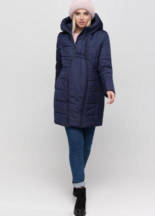 Зимнее слинго-пальто курточка для беременных и слинго мам с капюшоном зимняя2 фото