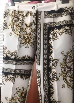 Шикарні яскраві штани в стилі versace турція розпродажу