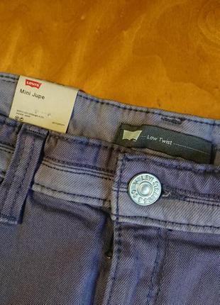 Брендова фірмова джинсова спідниця levi's,оригінал,нова з бірками,розмір 29.7 фото