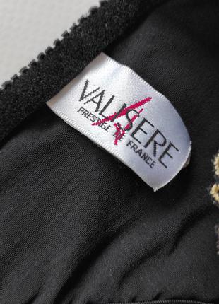 Пояс для панчіх чулклв фірмовий valisere чорний сіточка мереживо атлас французька