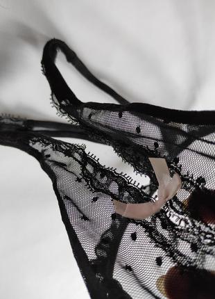 Трусики с разрезами черные кружевные сеточка прозрачная сексуальные чорні секси эротик еротик труси трусы9 фото