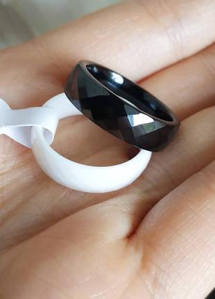 Кольцо черное кольцо керамика черное керамическое8 фото