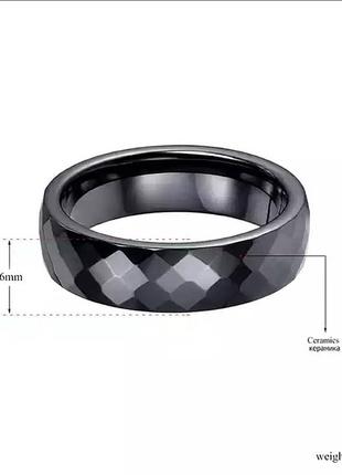 Кольцо черное кольцо керамика черное керамическое7 фото