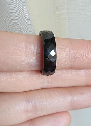 Кольцо черное кольцо керамика черное керамическое5 фото