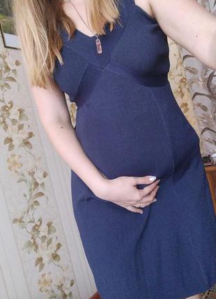 Скидка 50%! платье для беременной трикотажное до колен nothing but love с биркой новое8 фото