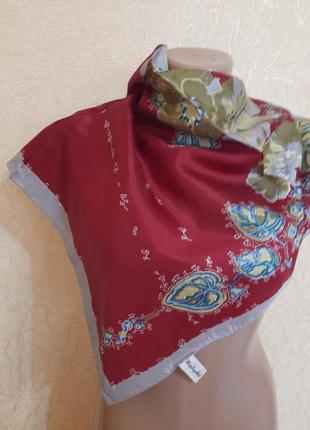 Яркий  сатиновый платок  япония4 фото
