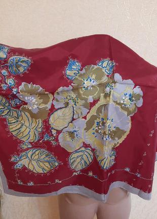 Яркий  сатиновый платок  япония3 фото