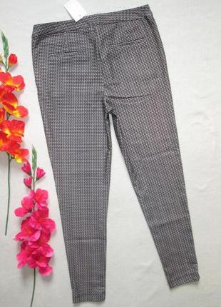 Классные стрейчевые брюки скинни принт зиг-заг new look 🍁🌹🍁5 фото