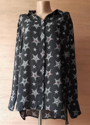 🌟💖🌟 стильна шифонова блузка з зірками