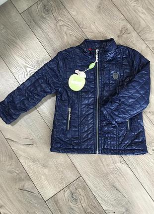 Стильная курточка стёганная тёмно-синяя куртка 92 р 2 года