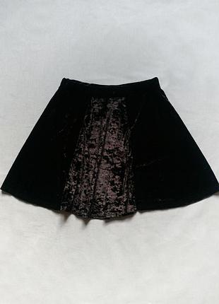 Велюрова спідниця river island (р. xs - s)