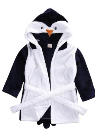 Детский халат пингвин3 фото
