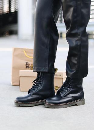 Ботинки с мехом Martens Imprimé Crocodile fur черевики зима3 фото
