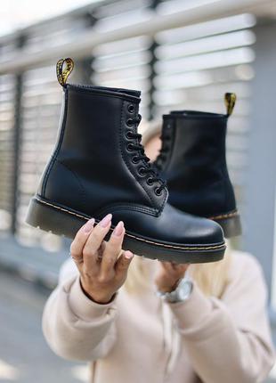 Черевики з хутром dr. martens 1460 black fur черевики зима