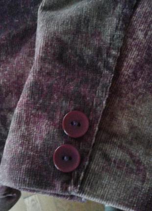 Вельветовый пиджак блейзер коричнево-бордового цвета klass collectiоn батал6 фото