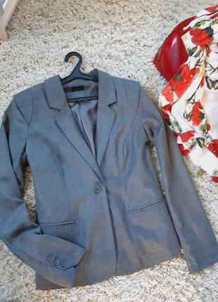 Стильный пиджак в сером цвете, на одну пуговку, vero moda, p. 40-426 фото