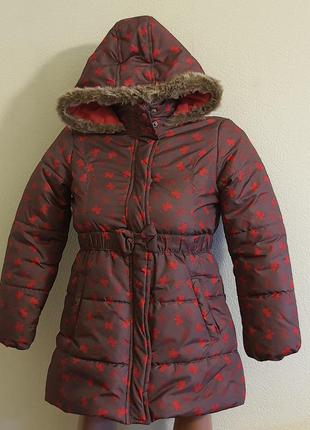 Пальто парку куртка пуховик для дівчинки lc waikiki 8-9 y 128-134 см