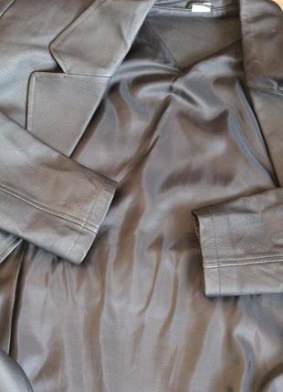 Стильный кожаный пиджак, тренч 48-505 фото