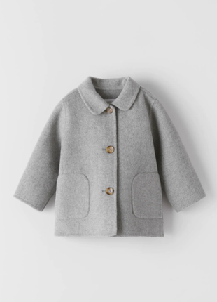 Вовняне пальто zara