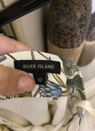 Юбка миди на запах в принт river island4 фото