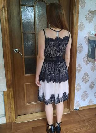 Кружевне плаття, жіноча мереживна сукня, мереживне плаття нюдовое1 фото