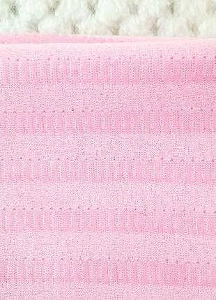 Красивая ткань розовая в полоску трикотин стрейч на халат блузку платье летние штаны