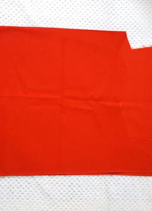 Лоскут остаток красной ткани для рукоделия шитья котон