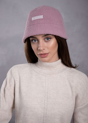 Стильная женская панама пудра