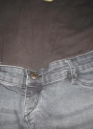 Темно сині джинси скінні для вагітних.8 фото