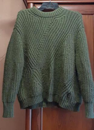 Свитер крупной вязки пуловер джемпер3 фото