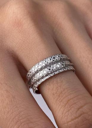 Серебряное кольцо спиннер, антистресс, 925, родированное серебро1 фото