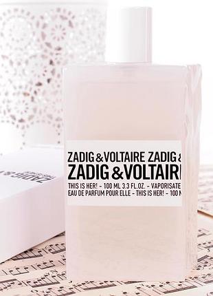 Zadig & voltaire this is her💥оригінал розпив аромату затест
