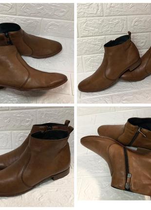 Alberto fermani дизайнерские ботинки демисезонные кожаные коричневые премиум кожа8 фото