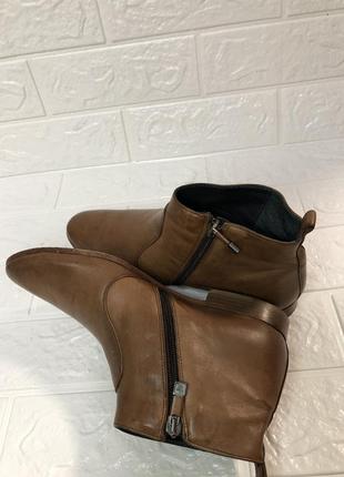 Alberto fermani дизайнерские ботинки демисезонные кожаные коричневые премиум кожа2 фото