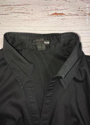 Рубашка черная h&amp;m2 фото