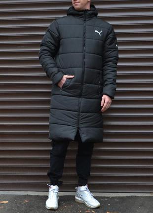 Куртка, парка мужская зимняя удлиненная1 фото