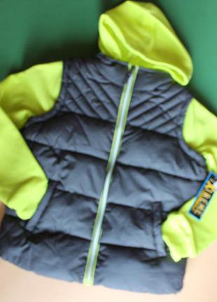 Демісезонна куртка-жилетка ixtreme з капюшоном. оригінал із сша. 8-10 років.9 фото