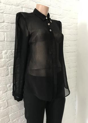 Элегантная чёрная блуза