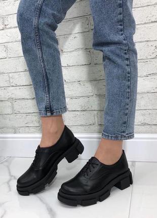 Туфлі натуральна шкіра чорні 36_41😍😍👠🎀