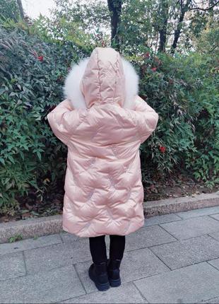 Теплая куртка на девочек4 фото
