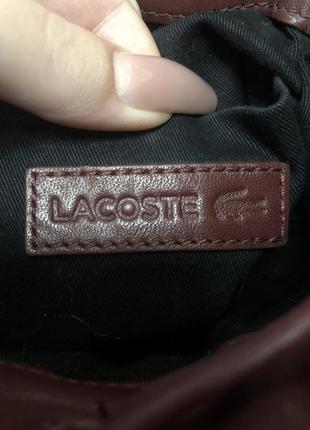 Сумка оригинал lacoste кожаная5 фото