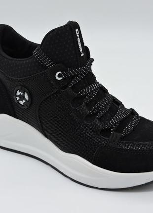 Оригинал турция! кроссовки на платформе женские модные кожаные