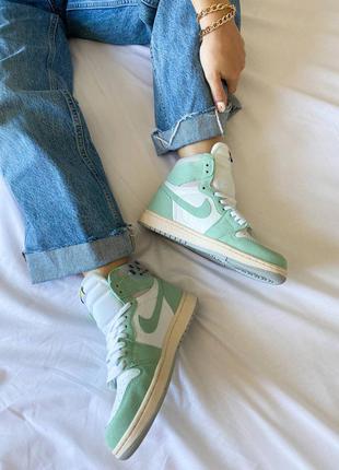 Кроссовки nike air jordan 1 retro high og "turbo green", купить в украине6 фото