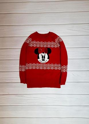 Свитер кофта кофточка свитшот реглан батник джемпер минни маус новогодняя новогодний