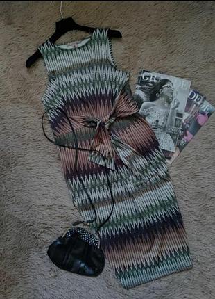 Шикарное платье в орнамент миди/сарафан